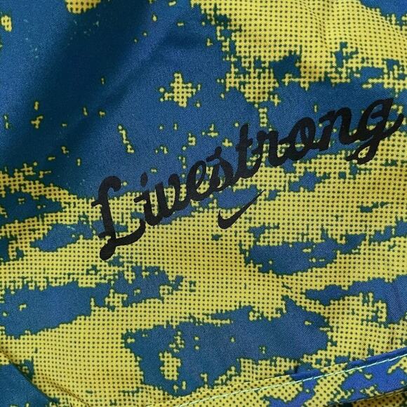 Nike LIVESTRONG Tank + Shorts | Mono B Pullover, Yellow Blue White Workout L/XL - Picture 2 of 12